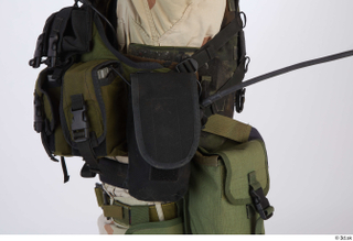 Photos Reece Bates 2 - details of uniform bullet-proof vest…